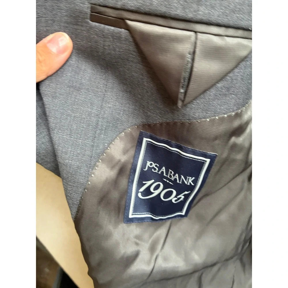 Jos. A. Bank 1905 Collection Slim Fit 100% Wool Suit Jacket Gray 44R